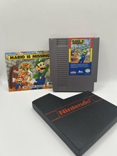 Mario Is Missing! - Original NES Game W/Manual - Authentic Cartridge - Tested