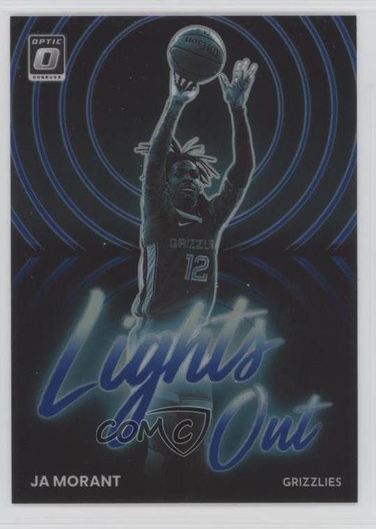 2022-23 Panini Donruss Optic Lights Out Blue Prizm 30/49 Ja Morant #2 1d6y