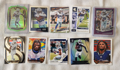 CeeDee Lamb Cards with Neon Green Diecut Rookie+ #ed and SP Cards