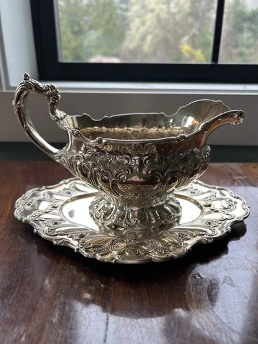 Sterling silver Chantilly Graham by Gorham gravy boat