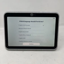 Facebook Meta Portal Go 10" Wireless Video Calling Hub Gray w/ Charger TN49KC