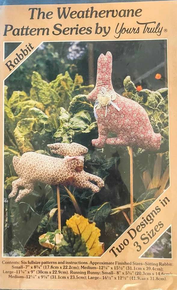 Lote de 5 Series The Weathervane Pattern De Colección Años 80 Conejos Vaca Ballena Ganso y Minis Foto 3 de 4