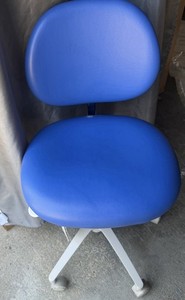 A-dec 421 Doctor's Stool Blue Chair for Dentistry Dental Laboratory Medical Use