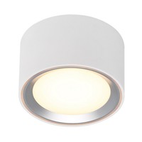 Led Deckenleuchte Nordlux Fallon Aufbaulampe Weiss/Stahl Ø10 5,5W 2700K Dimmbar