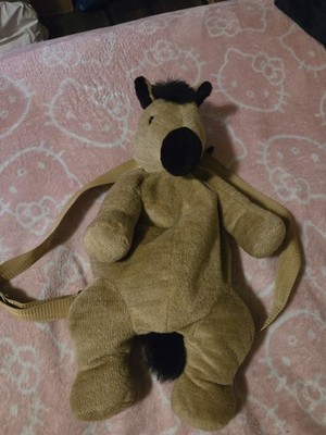 Vintage Mango Brown Horse Backpack Stuffed Plush Teddy Bear Co Small Zip Up Cute