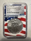 2020 American Eagle Silver First Day Release $1 MS70 NGC Perfect Coin