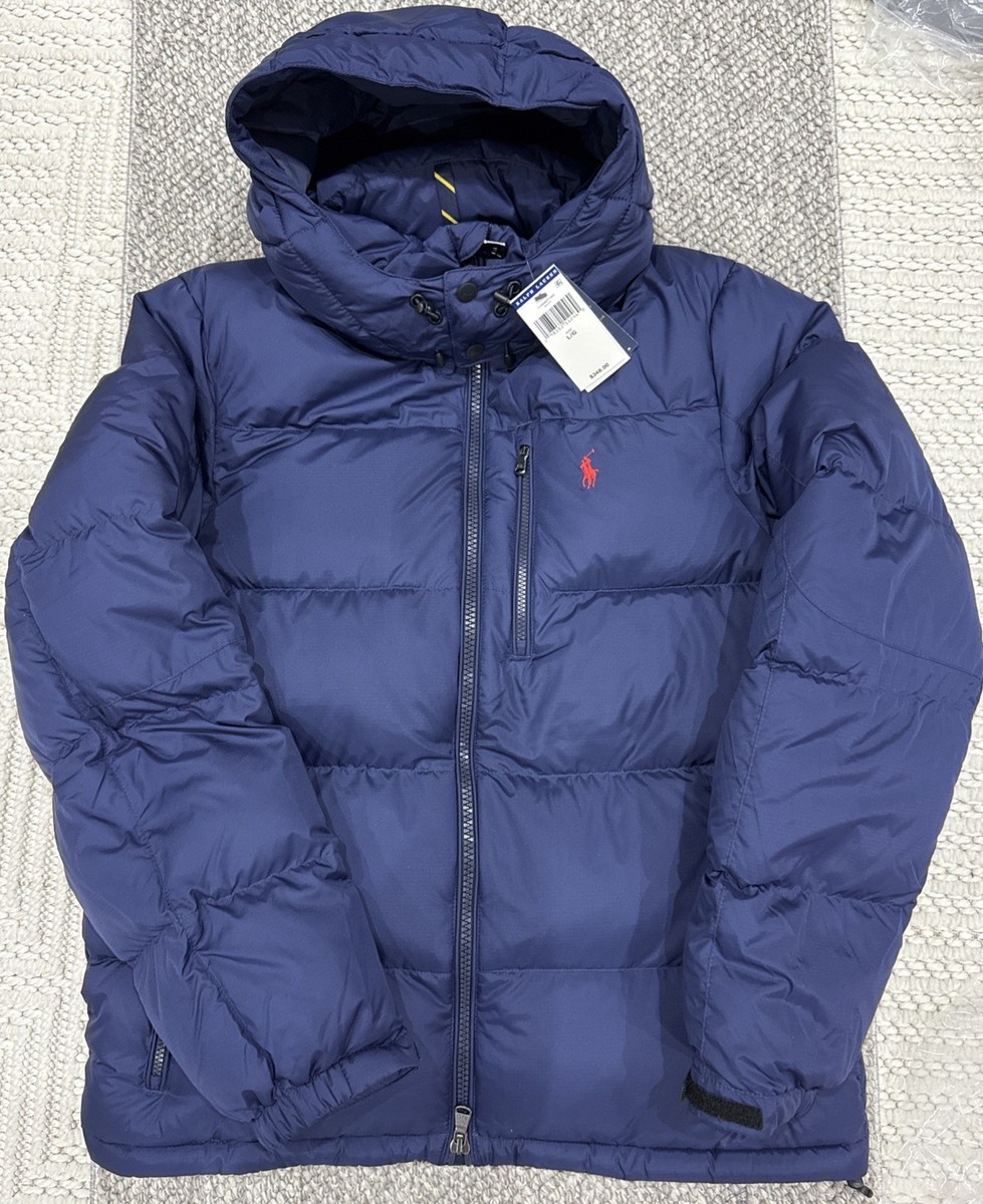 Polo Ralph Lauren Gorham Down Jacket Men's NAVY Hooded Puffer Polo Ralph Lauren Gorham Down Jacket Men's NAVY Hooded Puffer