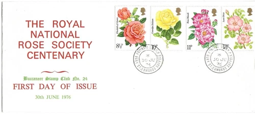 Misc GB Comm/FDC - Toyal Nat Rose Society Centenary  - 1976 (Misc210)