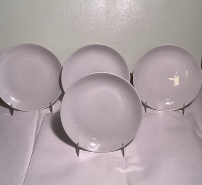 Four Vintage ARZBERG Classic White 6  Dessert Plates
