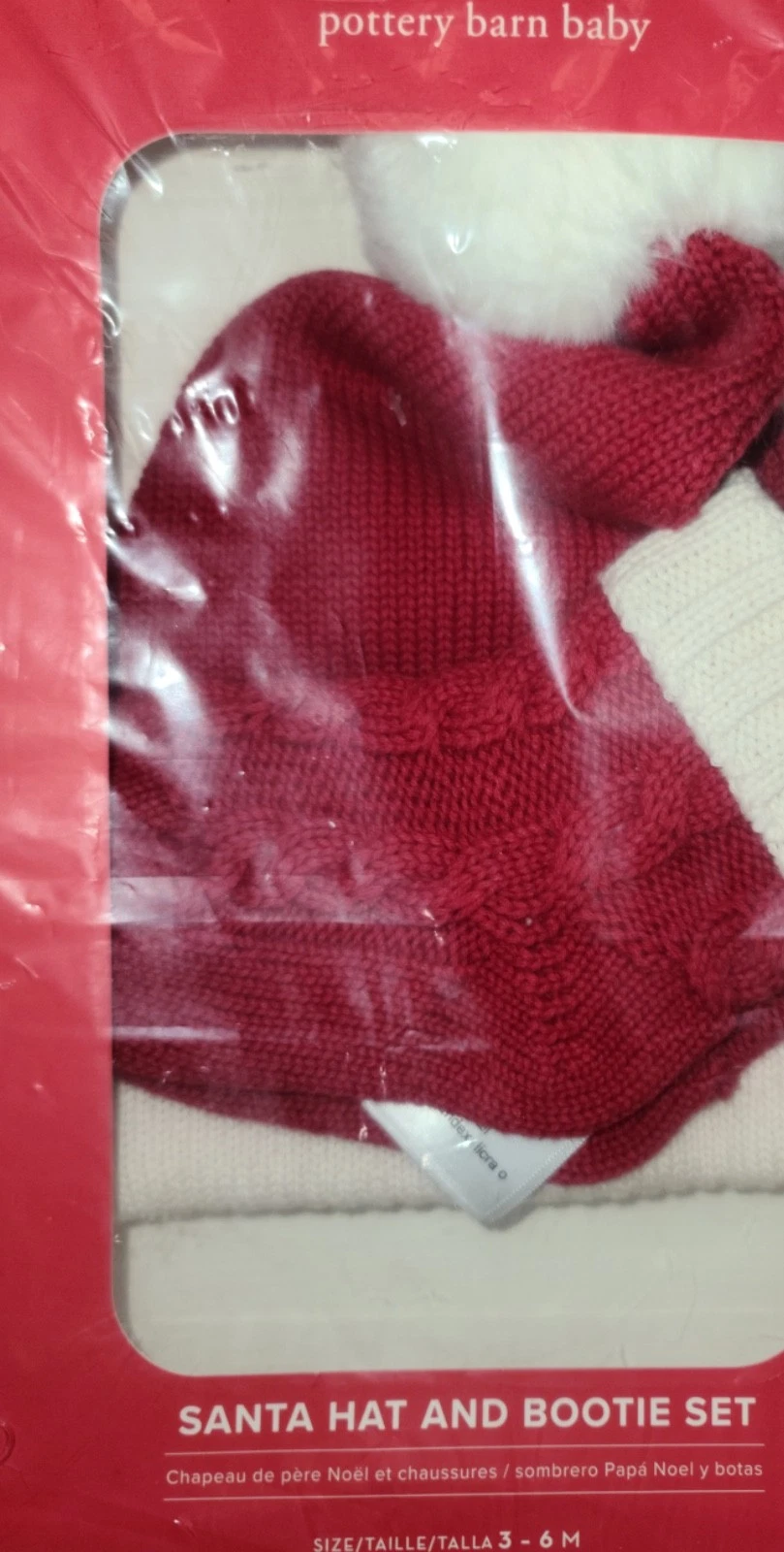 Pottery Barn Kids Santa Hat and Bootie Set in size 3-6 months. New in plastic
Opens in a new window