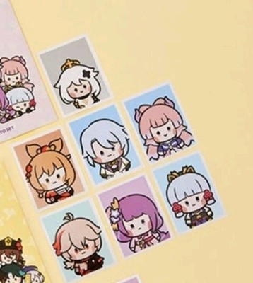 Official Genshin Impact Minini Inazuma ID Photo 2 Set Ayato Ayaka Raiden kokomi