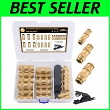 Premium Quality 23 PCS Brass DOT Air Brake Fittings - Easy Install Quick Connect