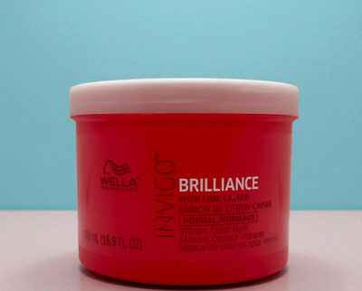 Wella Invigo Brilliance Color Mask 16.9oz Fine/Normal Hair Vibrancy & Shine