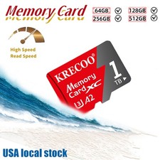 Micro SD Memory Card 128GB 256GB 1TB High Speed U3 A2 Flash TF Storage Card LOT