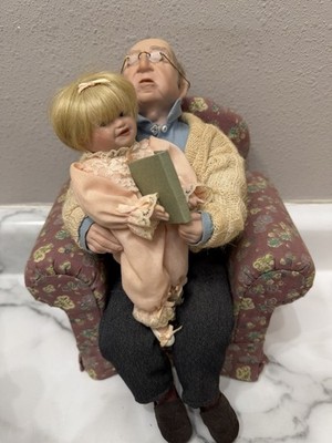 Ashton Drake Grandpa, ''I'll Finish The Story, Grandpa!'' Complete W Baby & Book
