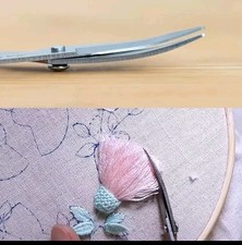 HUSQUERNA VIKING Curved Tip 11.8cm Scissor Compatible Embroidery Cut/Applique 