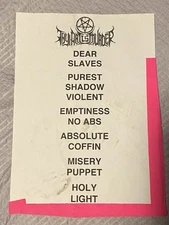 Thy Art Is Murder Setlist (Deathcore, Heavy Metal)