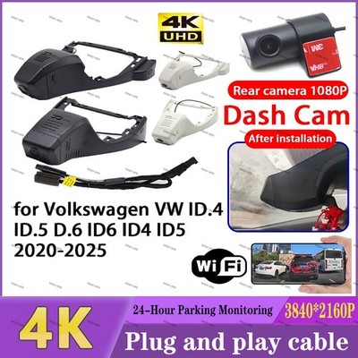 4K HD Wifi Dash Cam Camera for Volkswagen VW ID.4 ID.5 D.6 ID6 ID4 ID5 2020-2025