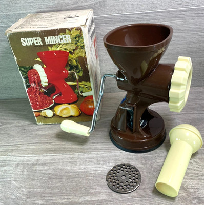 retro super Fleischwolf Handkurbel verpackt Vintage