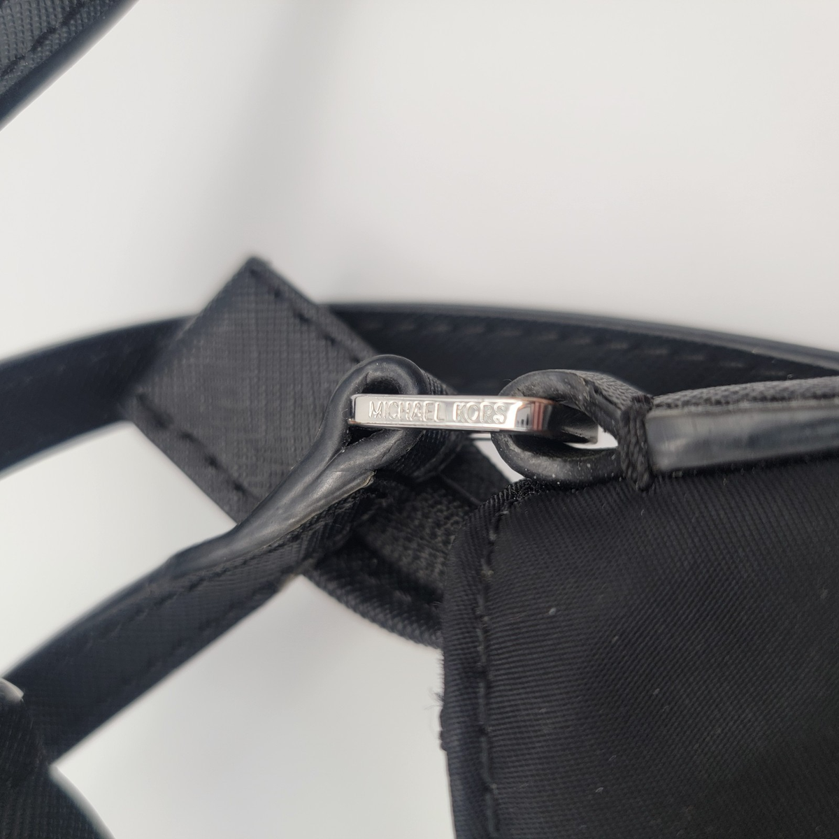 Michael Kors Kelsey Large Nylon Crossbody Bag Black Lightweight