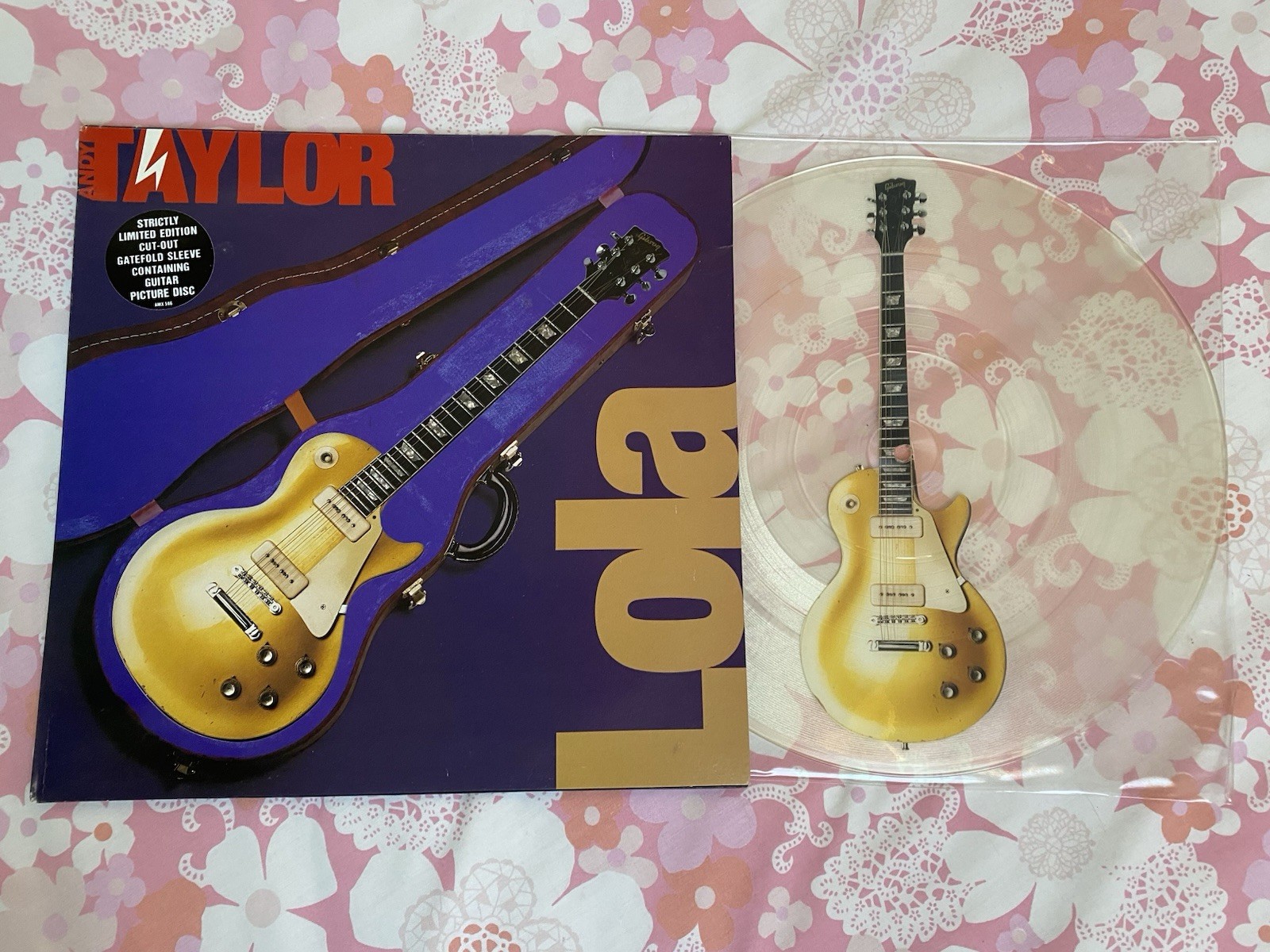 Andy Taylor - Lola 12"" - Ltd Guitar Picture Disc - Unplayed - Duran Duran, Kinks