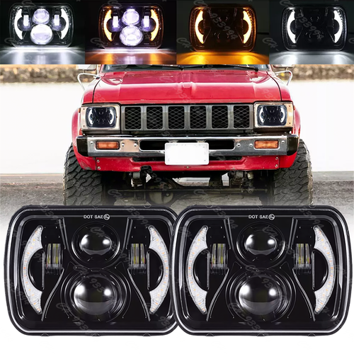 Headlight Assemblies For 2016 For Toyota 4Runner 5x7" 7x6" LED Headlight Hi-Lo Beam 2x For Toyota Pickup 1982-1995 Truck Headlight Assemblies For 2000 For Toyota 4Runner - Foto 11