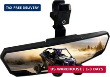 UTV Wide Angle Rear View Mirror,SXS Panoramic Center Mirror with Adjustable Alum