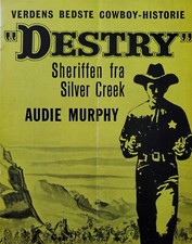 DESTRY - VINTAGE ORIGINAL 1954 PROGRAM - AUDIE MURPHY, MARI BLANCHARD - WESTERN