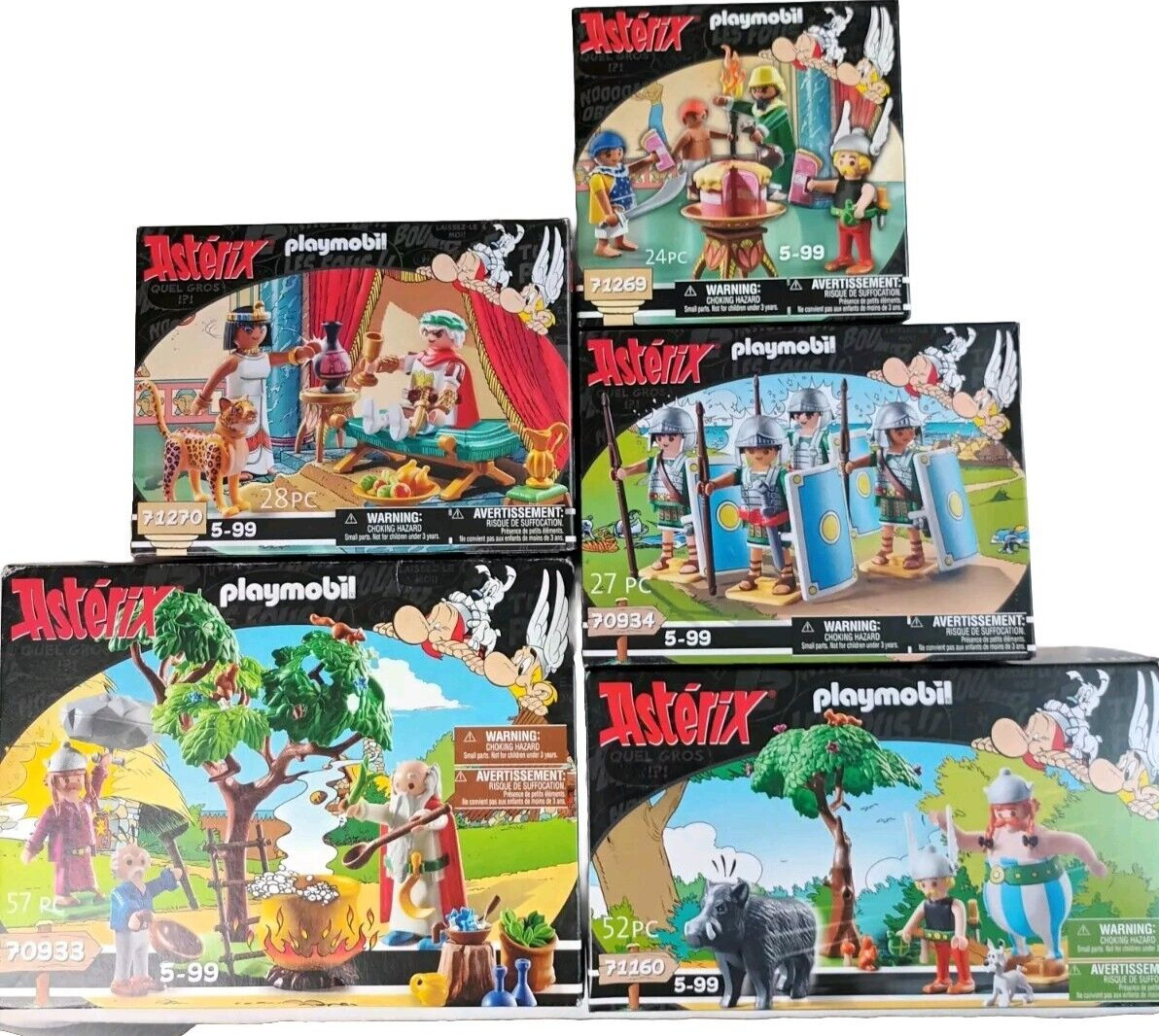 Playmobil Astérix lot de boîtes pour créer un grand diorama historique complet