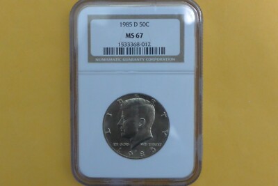 1985 D KENNEDY HALF DOLLAR MS 67 NGC | eBay