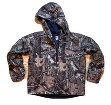 Rustic Ridge Hooded Camo Hunting Water Resistant Jacket Youth Size XL
