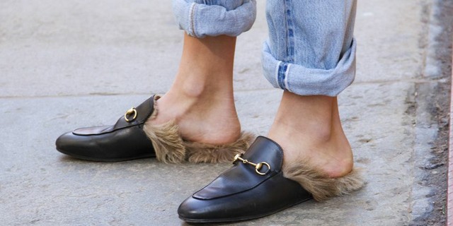 brown gucci princetown