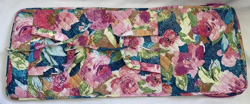 Vera Bradley Hanging Organizer Roll Up Superbloom Makeup Bag 29” X 11” - Picture 2 of 12