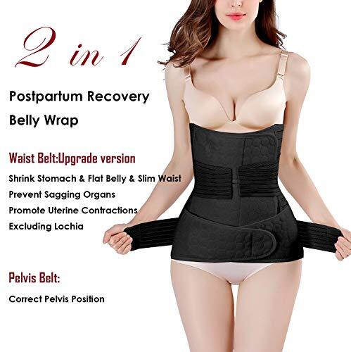 2 in 1 Postpartum Support Recovery Belly Wrap Waist/Pelvis Belt Body Shaper Belt - Bild 7 von 9