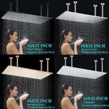 16x32inch Rain Shower Head Ceiling Mount Larg...