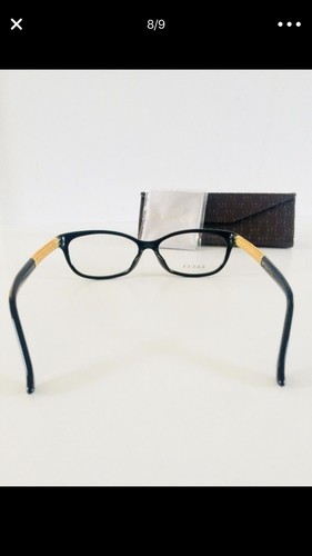 Gucci Women's Gold Plated Diamantissima Optical Frames Glasses MSRP $665 - Picture 8 of 9