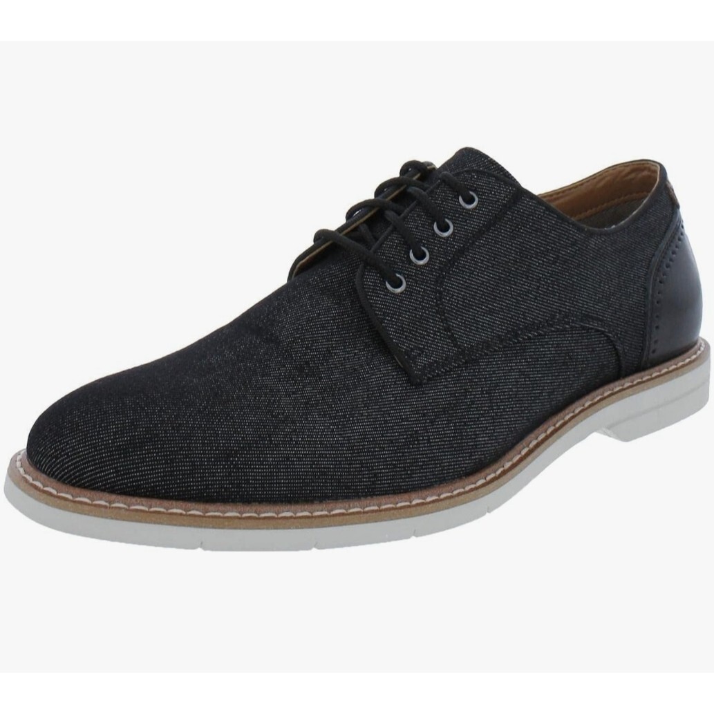 SAOLA Steve Madden scarpe stringate uomo Nevelle Derby Oxford testurizzate nere taglia 13