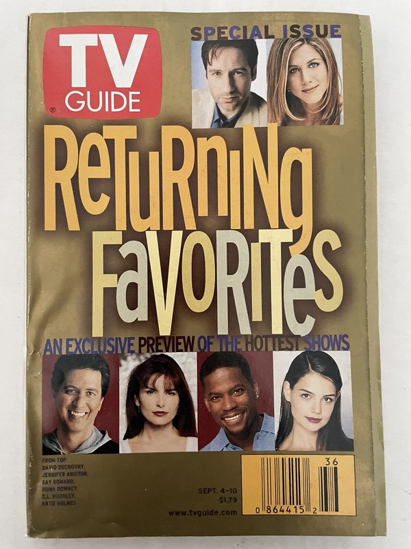 TV Guide - Sep 4-10, 1999 - Returning Favorites - David Duchovny - Ray Romano