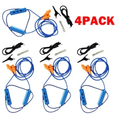 4-Set Blue Ear Plugs Bluetooth Earphone For Work, Noise Suppression, Hearing HOT