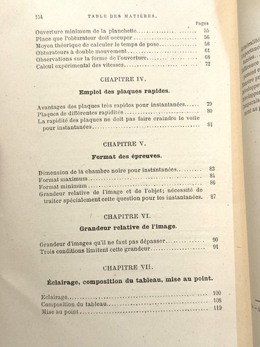 Manuel Pratique de Photographie Inatantane par A Agle, Paris,1891 - Picture 3 of 8