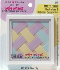 Hard Candy Sheer Envy Color Correct Perfecting Powder, 1245 Matte Finish Sealed!