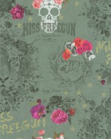Essener Tapete 51170604 Les Aventures Uni Rosen Skull Kinderzimmer Kindertapete