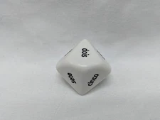 Koplow Games White D10 Spanish Word Numbers Dice