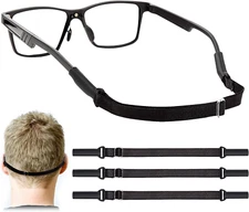 Adjustable Glasses Straps - 3 Pcs No Tail Adjustable Eyewear Retainer Glass Stra