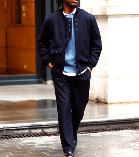 EG×UNIQLO PUFFTECH Short Blouson NAVY L PUFFTECH Short Blouson (HEATTECH, Relaxed Fit) | UNIQLO US