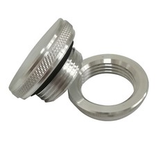 Aluminum Filler Neck Weld On Bung - Screw Cap Small CNC Gas Oil Tank Natural