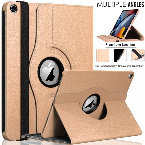 Hülle für Apple iPad 9. 8. 7. Generation 10.2 Leder 360 drehbare Ständer Abdeckung - Bild 10 von 44
