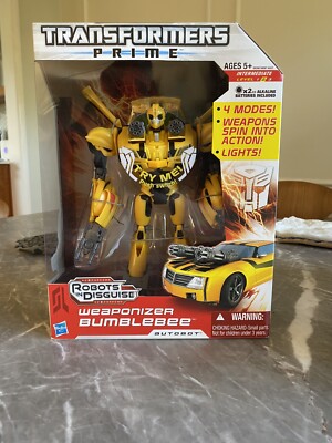 Transformers Prime Weaponizer autobot Bumblebbee Hasbro Leader Class brand new