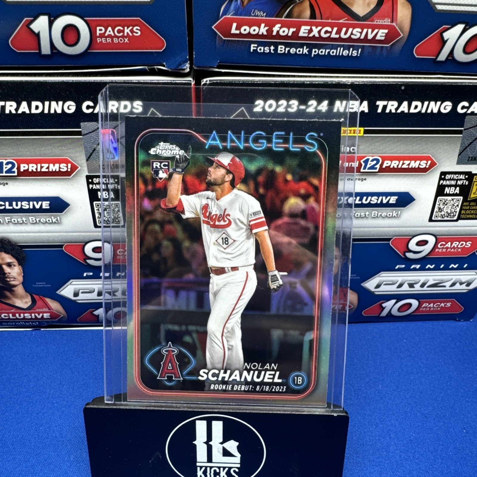 2024 Topps Chrome Update Series Nolan Schanuel RC Rookie Debut Refractor #USC68