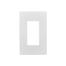 50pcs 1 Gang Screwless Snap On Decorator Wall Plate White